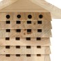 Hotel para abejas de madera maciza de abeto 22x20x20 cm de vidaXL, Jaulas y habitáculos para animales pequeños - Ref: Foro24-...