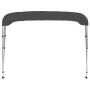 Toldo Bimini de 3 arcos gris antracita 183x140x137 cm de vidaXL, Cubiertas para almacenamiento de barcas - Ref: Foro24-93133,...