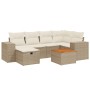Set sofás de jardín 7 piezas y cojines ratán sintético beige de , Conjuntos de jardín - Ref: Foro24-3265174, Precio: 474,14 €...