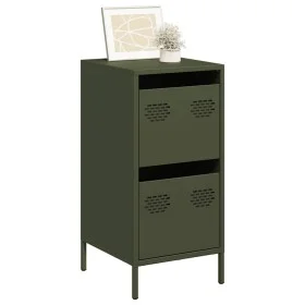 Aparador de acero laminado en frío verde oliva 35x39x73,5 cm de , Aparadores - Ref: Foro24-851398, Precio: 64,69 €, Descuento: %