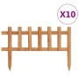 Garden edging 10 units fir wood 4.4 m by vidaXL, Garden edging and edging - Ref: Foro24-314844, Price: 30,78 €, Discount: %