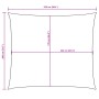 Toldo de vela rectangular tela Oxford terracota 2x2,5 m en Sombrillas | Comprar online en Foru.es