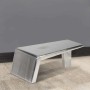 Mesa de centro estilo aviador vintage de aluminio en Mesas de centro | Comprar online en Foru.es