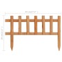 Bordes de jardín 10 unidades madera de abeto 4,4 m de vidaXL, Ribetes y bordes para jardín - Ref: Foro24-314844, Precio: 26,2...