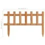 Garden edging 10 units fir wood 4.4 m by vidaXL, Garden edging and edging - Ref: Foro24-314844, Price: 30,78 €, Discount: %