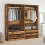 Armario de madera ingeniería envejecida 100x50x200 cm de , Armarios roperos - Ref: Foro24-3318626, Precio: 206,80 €, Descuent...