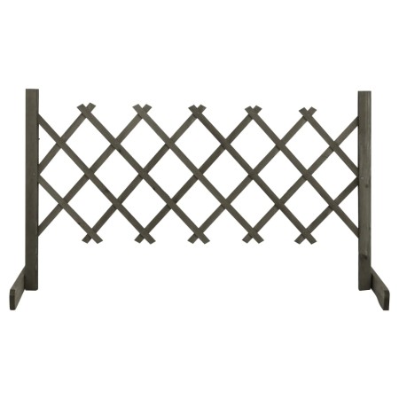 Valla de jardín enrejado madera maciza de abeto gris 120x60 cm de vidaXL, Paneles de vallas - Ref: Foro24-314823, Precio: 26,...