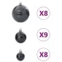 Bolas de Navidad 100 unidades negro Ø3/4/6 cm de , Adornos festivos - Ref: Foro24-4100005, Precio: 22,99 €, Descuento: %
