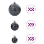 Bolas de Navidad 100 unidades negro Ø3/4/6 cm de , Adornos festivos - Ref: Foro24-4100005, Precio: 23,38 €, Descuento: %