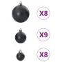 Bolas de Navidad 100 unidades negro Ø3/4/6 cm de , Adornos festivos - Ref: Foro24-4100005, Precio: 22,99 €, Descuento: %