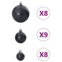 Bolas de Navidad 100 unidades negro Ø3/4/6 cm de , Adornos festivos - Ref: Foro24-4100005, Precio: 23,38 €, Descuento: %