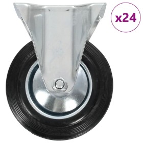 Ruedas fijas 24 unidades 160 mm de , Manipulación de materiales - Ref: Foro24-277984, Precio: 250,18 €, Descuento: %