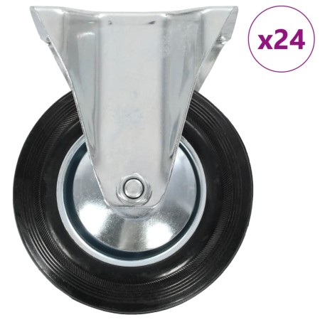 Ruedas fijas 24 unidades 160 mm de , Manipulación de materiales - Ref: Foro24-277984, Precio: 250,18 €, Descuento: %