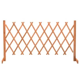 Valla de jardín enrejada madera maciza abeto naranja 150x80 cm de vidaXL, Paneles de vallas - Ref: Foro24-314826, Precio: 32,...