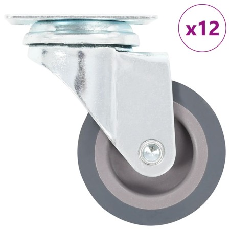 Ruedas giratorias 12 unidades 50 mm de , Manipulación de materiales - Ref: Foro24-277817, Precio: 31,24 €, Descuento: %