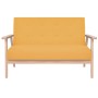 Juego de sofás de tela de 2 piezas color amarillo de , Sofás - Ref: Foro24-274918, Precio: 459,10 €, Descuento: %