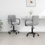 Sillas de comedor giratorias 2 uds de terciopelo gris claro de , Sillas de comedor - Ref: Foro24-334721, Precio: 128,32 €, De...
