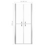 Puerta de ducha transparente ESG 86x190 cm de vidaXL, Puertas de ducha - Ref: Foro24-148781, Precio: 255,56 €, Descuento: %