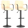 Taburetes de cocina 2 unidades terciopelo crema de , Taburetes de cocina - Ref: Foro24-334658, Precio: 116,14 €, Descuento: %