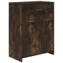 Set de muebles baño 4 pzas madera contrachapada roble ahumado de , Muebles de baño - Ref: Foro24-3154409, Precio: 209,97 €, D...
