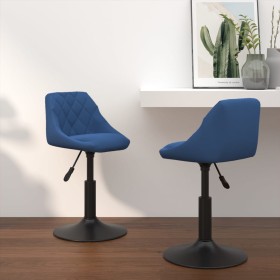 Sillas de comedor giratorias 2 uds terciopelo azul de , Sillas de comedor - Ref: Foro24-335331, Precio: 99,47 €, Descuento: %