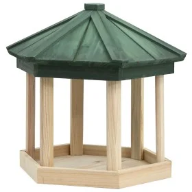 Octagonal bird feeder solid fir wood 33x30 cm by vidaXL, Bird feeders - Ref: Foro24-314816, Price: 29,14 €, Discount: %