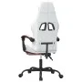 Swivel gaming chair and footrest synthetic leather white pink by , Gaming chairs - Ref: Foro24-349564, Price: 117,21 €, Disco...