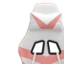 Swivel gaming chair and footrest synthetic leather white pink by , Gaming chairs - Ref: Foro24-349564, Price: 117,21 €, Disco...
