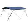 Marineblaue 4-Bogen-Bimini-Markise, 243 x (230–244) x 137 cm von vidaXL, Aufbewahrungsabdeckungen für Boote - Ref: Foro24-931...