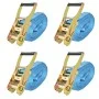 Correas de sujeción de trinquete 4 uds 4T 8mx50mm azul de , Correas de amarre - Ref: Foro24-142656, Precio: 64,51 €, Descuent...