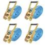 Correas de sujeción de trinquete 4 uds 4T 8mx50mm azul de , Correas de amarre - Ref: Foro24-142656, Precio: 65,93 €, Descuent...