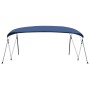 Toldo Bimini de 4 arcos azul marino 243x(230-244)x137 cm de vidaXL, Cubiertas para almacenamiento de barcas - Ref: Foro24-931...