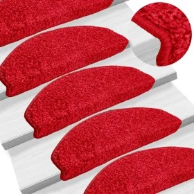 Alfombrillas de escalera 10 unidades rojo 65x21x4 cm de , Alfombrillas para escalones - Ref: Foro24-149813, Precio: 56,23 €, ...