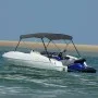 Anthracite gray 3-arch Bimini awning 183x196x137 cm by vidaXL, Boat storage covers - Ref: Foro24-93136, Price: 150,65 €, Disc...