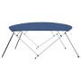 Toldo Bimini de 4 arcos azul marino 243x(230-244)x137 cm de vidaXL, Cubiertas para almacenamiento de barcas - Ref: Foro24-931...