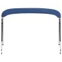 Marineblaue 4-Bogen-Bimini-Markise, 243 x (230–244) x 137 cm von vidaXL, Aufbewahrungsabdeckungen für Boote - Ref: Foro24-931...