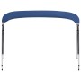 Toldo Bimini de 4 arcos azul marino 243x(230-244)x137 cm de vidaXL, Cubiertas para almacenamiento de barcas - Ref: Foro24-931...