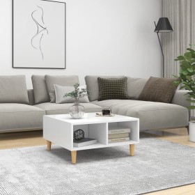 Mesa de centro madera contrachapada blanco 60x60x30 cm de , Mesas de centro - Ref: Foro24-805977, Precio: 51,56 €, Descuento: %