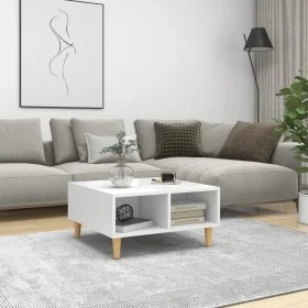Plywood coffee table white 60x60x30 cm by , Coffee table - Ref: Foro24-805977, Price: 50,74 €, Discount: %