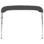 Anthrazitgraue 3-Bogen-Bimini-Markise 183x196x137 cm von vidaXL, Aufbewahrungsabdeckungen für Boote - Ref: Foro24-93136, Prei...