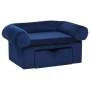 Sofá para perros con cajón felpa azul 75x50x38 cm de , Camas para perros - Ref: Foro24-171080, Precio: 111,80 €, Descuento: %