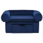 Sofá para perros con cajón felpa azul 75x50x38 cm de , Camas para perros - Ref: Foro24-171080, Precio: 109,77 €, Descuento: %