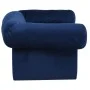 Sofá para perros con cajón felpa azul 75x50x38 cm de , Camas para perros - Ref: Foro24-171080, Precio: 109,77 €, Descuento: %