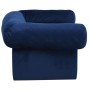 Sofá para perros con cajón felpa azul 75x50x38 cm de , Camas para perros - Ref: Foro24-171080, Precio: 111,80 €, Descuento: %