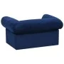 Sofá para perros con cajón felpa azul 75x50x38 cm de , Camas para perros - Ref: Foro24-171080, Precio: 109,77 €, Descuento: %