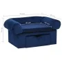 Sofá para perros con cajón felpa azul 75x50x38 cm de , Camas para perros - Ref: Foro24-171080, Precio: 109,77 €, Descuento: %