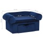 Sofá para perros con cajón felpa azul 75x50x38 cm de , Camas para perros - Ref: Foro24-171080, Precio: 111,80 €, Descuento: %