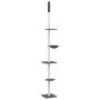 Árbol rascador gatos suelo a techo gris oscuro 263,5-289,5 cm de , Mobiliario para gatos - Ref: Foro24-171710, Precio: 85,46 ...
