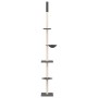 Árbol rascador gatos suelo a techo gris oscuro 263,5-289,5 cm de , Mobiliario para gatos - Ref: Foro24-171710, Precio: 85,46 ...