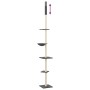 Árbol rascador gatos suelo a techo gris oscuro 263,5-289,5 cm de , Mobiliario para gatos - Ref: Foro24-171710, Precio: 85,46 ...